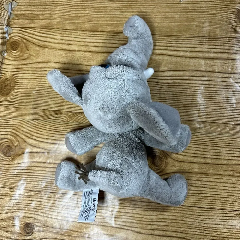 Russ Little Peepers Plush Elephant Grey Russ Berrie Gazoo Big Blue Eyes 12